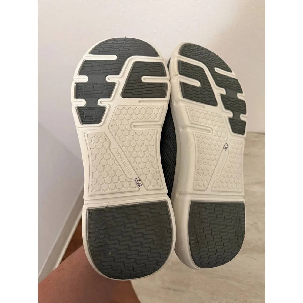 FitVille Men Slip On Sneakers 12EW Gray Mesh Arch Support Comfort Walking Shoes